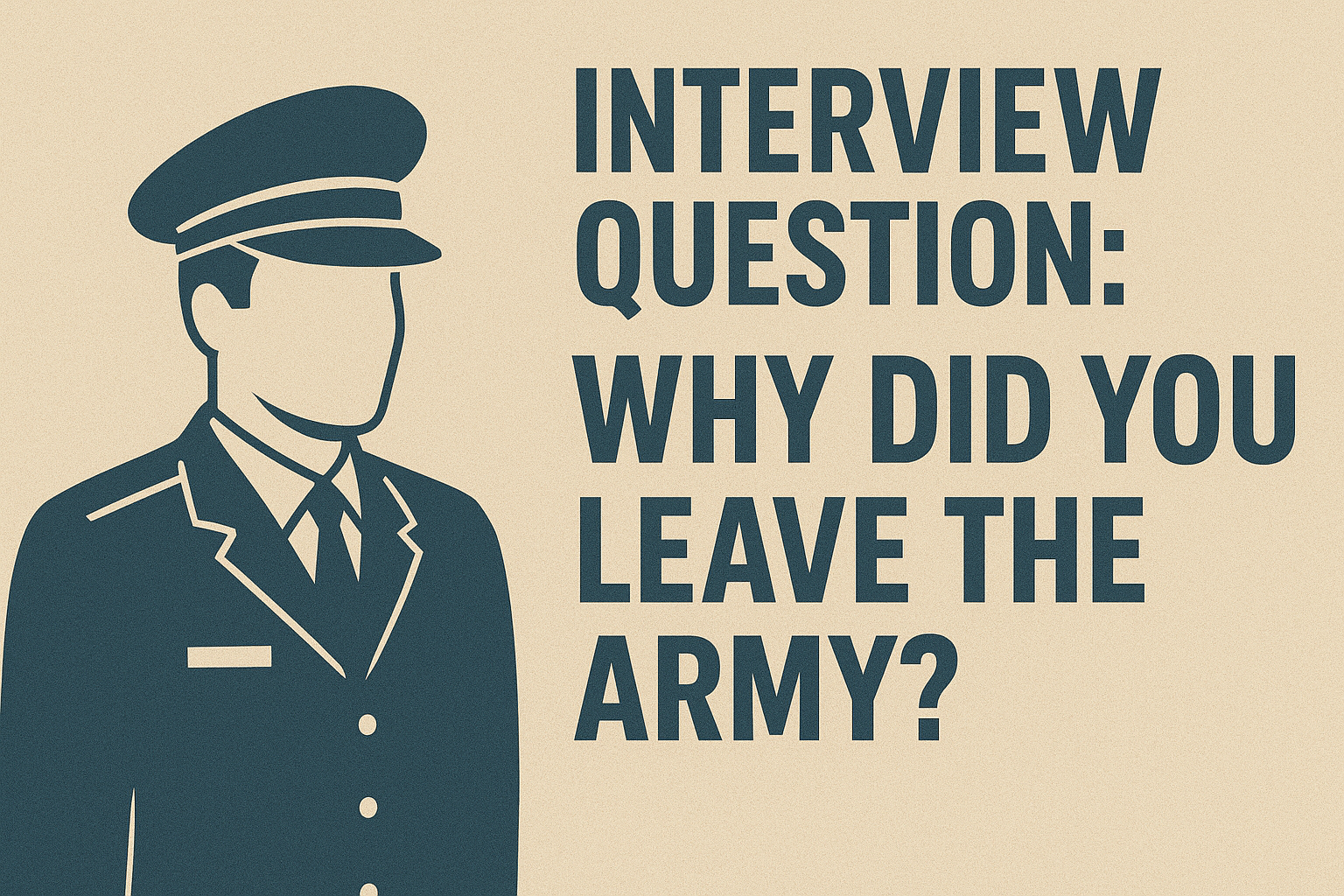 Interview Question: Why Did You Leave the Army?
